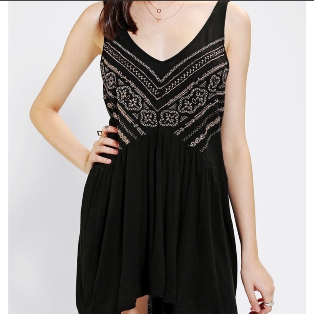 Open Back Embroidered Tunic